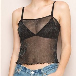NWT Brandy Melville Glitter Audrey Tank